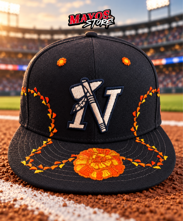 Gorra Azul Especial Día De Muertos Cerrada